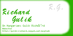 richard gulik business card